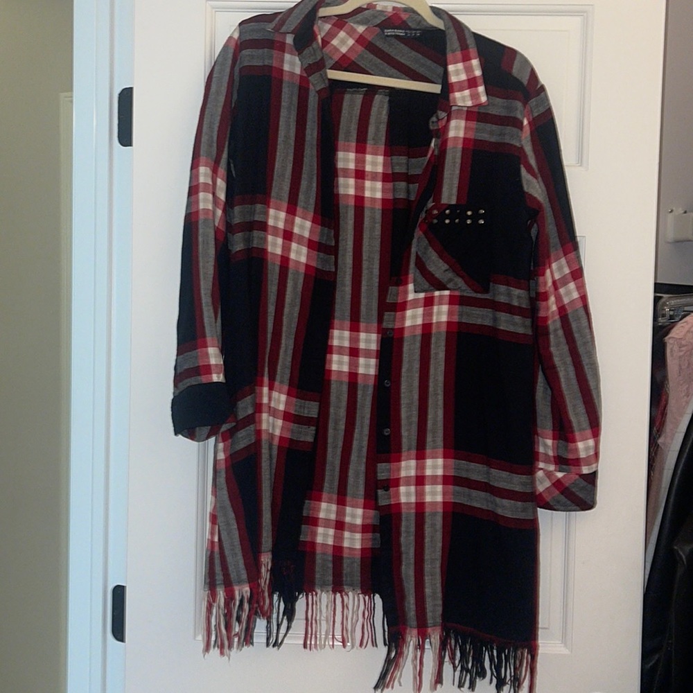 Plaid Dress/cardigan